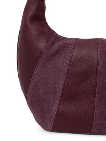 Geantă Twinset din piele de căprioară violet