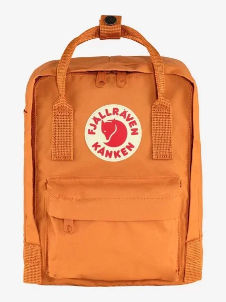 Раница Fjallraven Kanken Mini малък с апликация оранжево