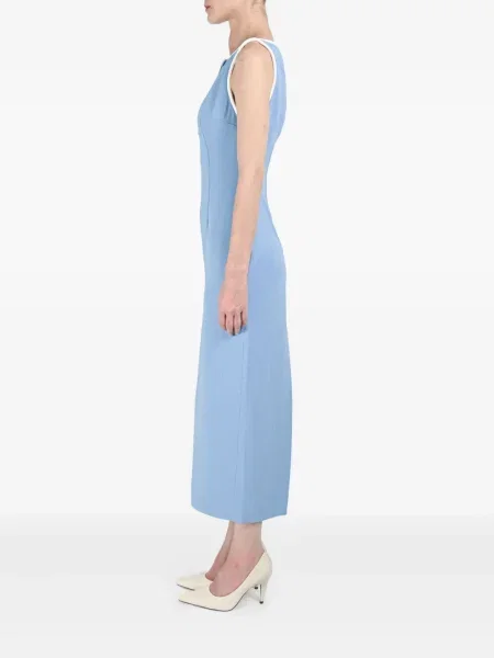 Rochie maxi Rowen Rose de costum albastru