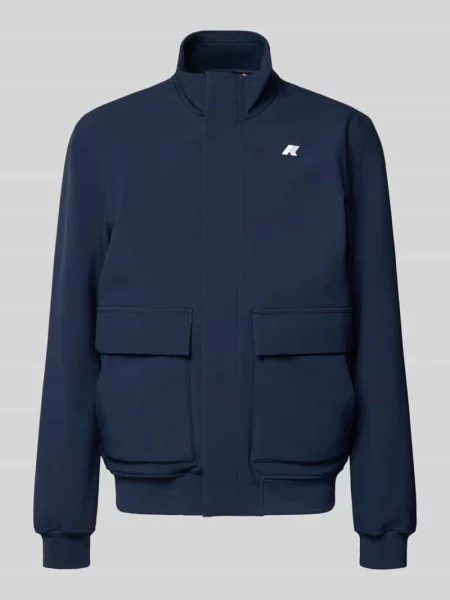 Kurtka z z patkami Model HERVE BONDED' K-way granatowa