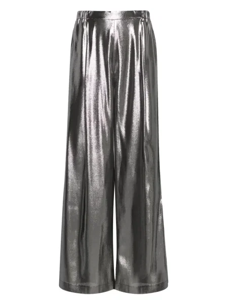 Pantaloni Carine Gilson argintiu
