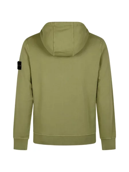 Mikina s kapucí Stone Island zelená