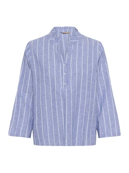 CULTURE Bluză Arletty albastru amestec alb