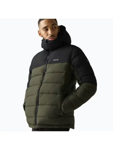 Geacă izolată pentru bărbați REGATTA Aldthron dark khaki/black negru
