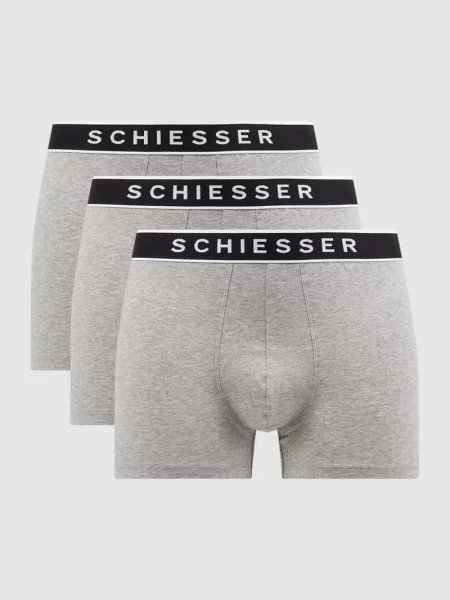 Obcisłe bokserki z dodatkiem streczu w zestawie 3 szt. Schiesser