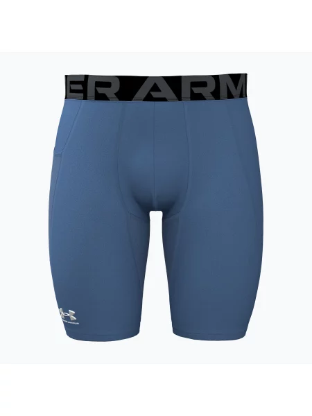 Pantaloni scurți de antrenament pentru bărbați Under Armour HG Armour Long Shorts aegean blue/white alb