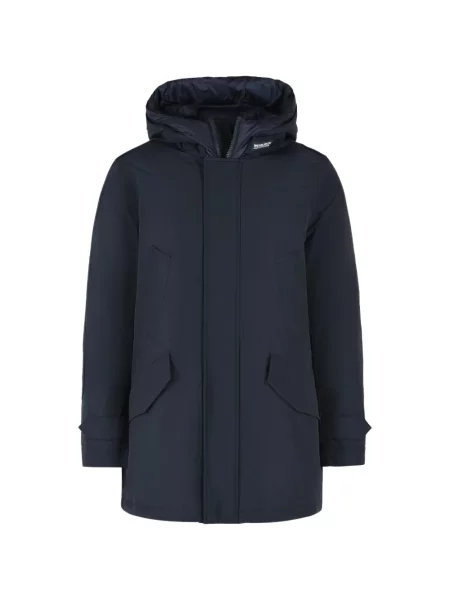 Gulerat geacă parka Woolrich albastru