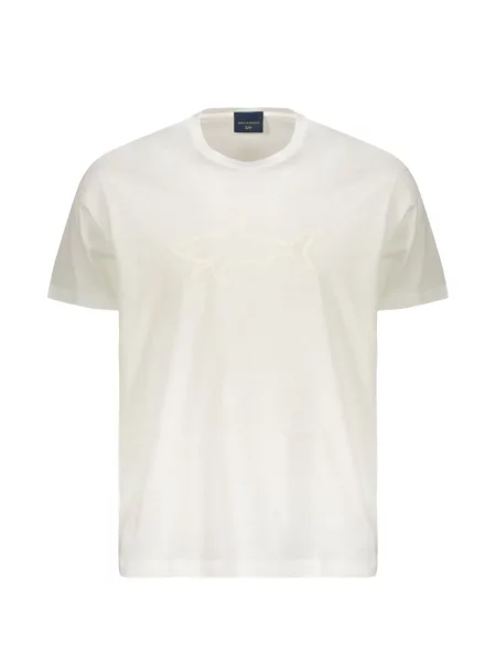 Scurt tricou Paul & Shark cu imagine alb