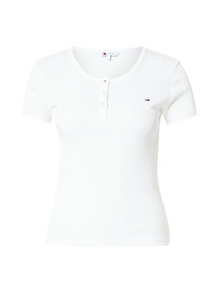 Tommy Jeans Majica Slim Fit bela