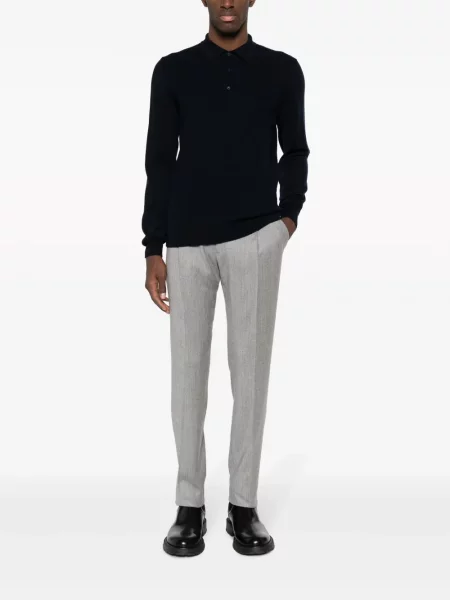 Polo Corneliani de lână albastru