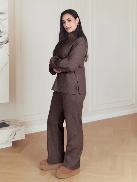 Штани повсякденні Seventeen коричневий