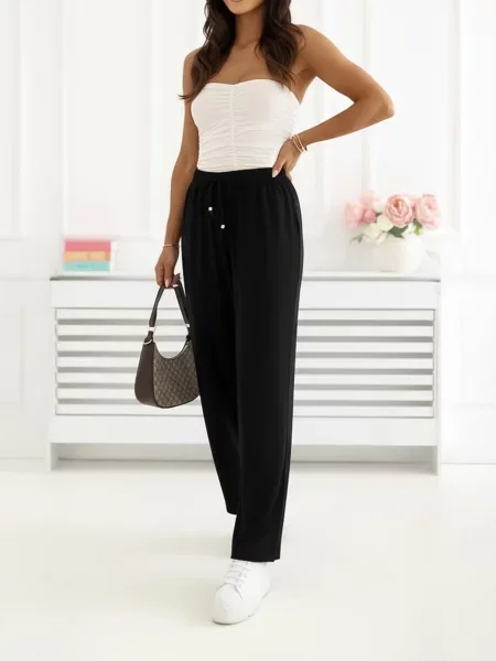 Spodnie Factory Price z wysoką talią czarne