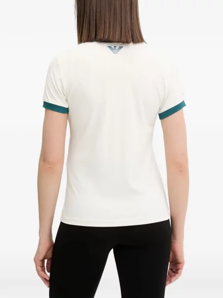 Tricou Ea7 Emporio Armani cu imagine alb