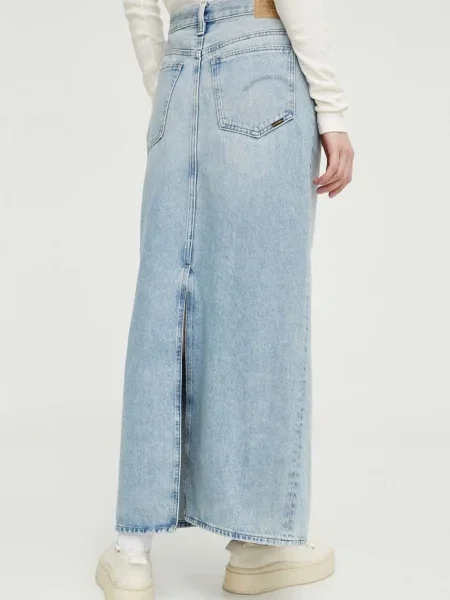 Džínová sukně G-Star Raw maxi modré