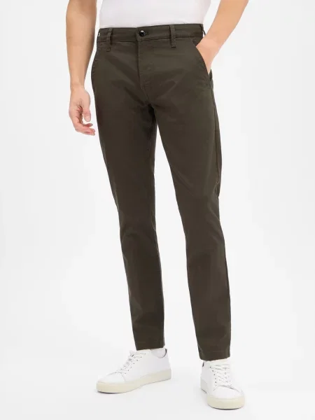 G-Star Raw spodnie szary dopasowane zielone