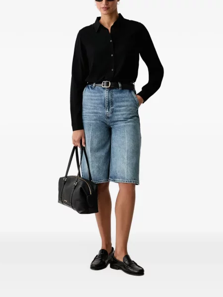 Lung cămașă Benetton negru