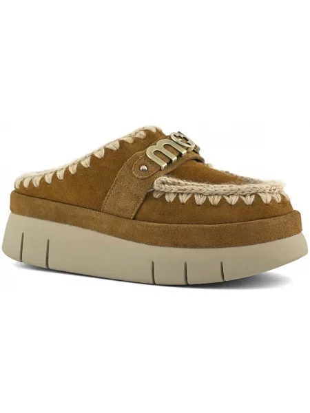 Pantofi Mou din piele de căprioară maro