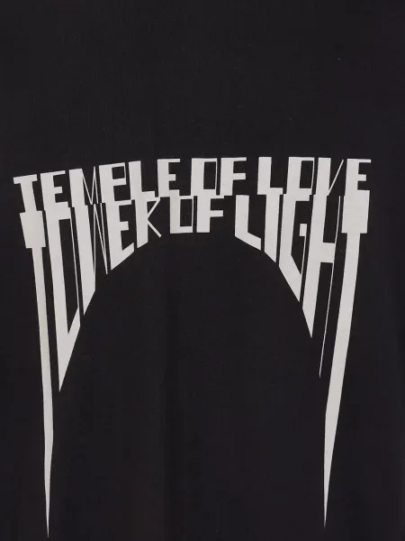 Презрамки тениска Rick Owens Drkshdw с принт черно