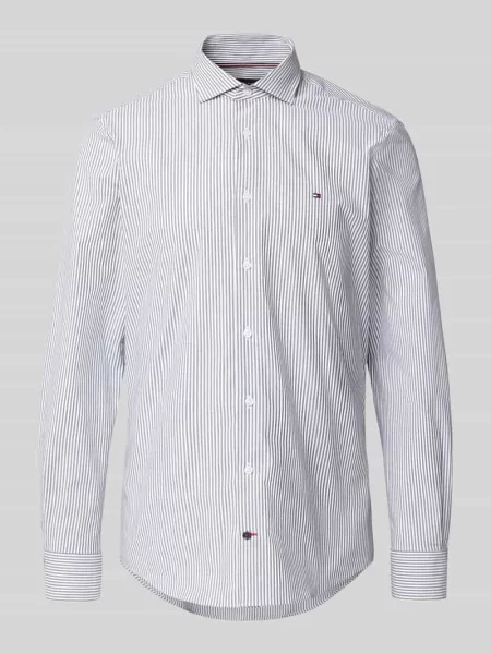 Koszula biznesowa o kroju tailored fit z mieszanki bawełny Tommy Hilfiger