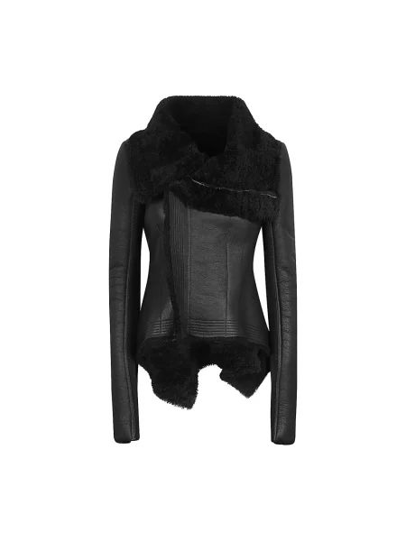Kurtka skórzana Rick Owens czarna