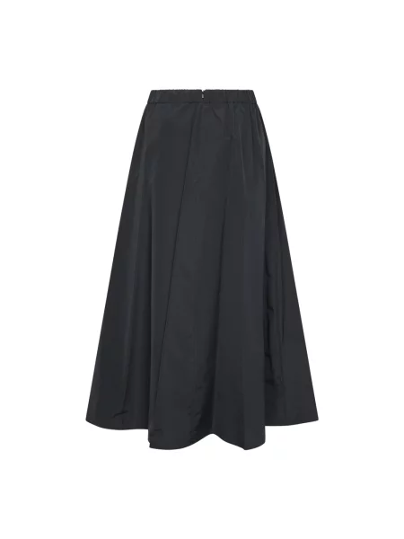 Spódnica midi z dodatkiem bawełny model ‘CURVATO’ Weekend Max Mara czarna