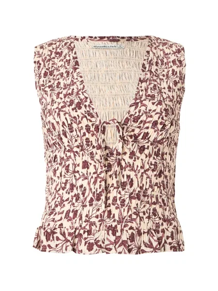 Abercrombie & Fitch Top pesek bordo
