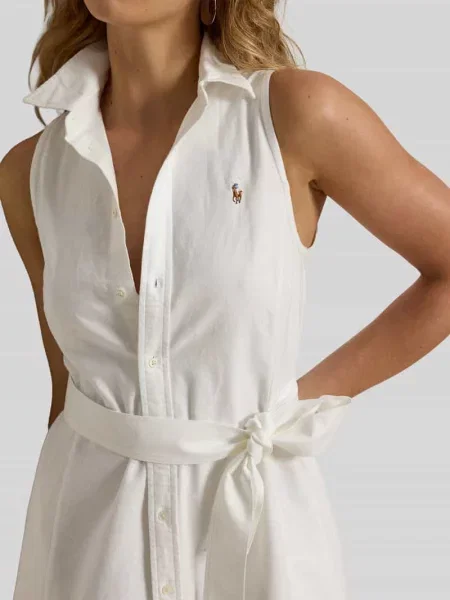 Polo Ralph Lauren sukienka rozkloszowana biała