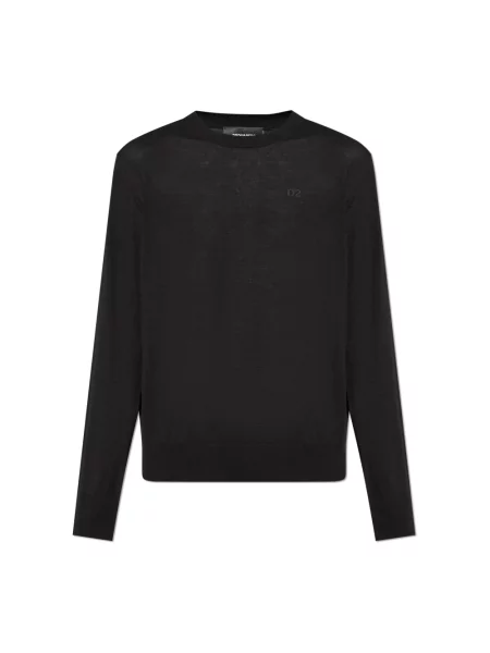 Sweter Dsquared2 wełniany czarny