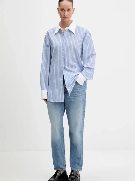 HUGO jeansy Garlene niebieskie