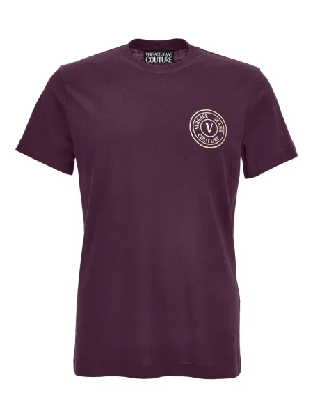 Tricou Versace Jeans Couture cu imagine roșu