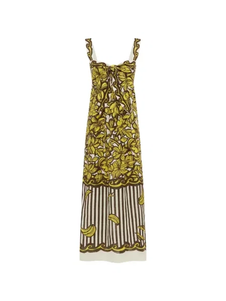 Rochie midi Alemais cu legături alb