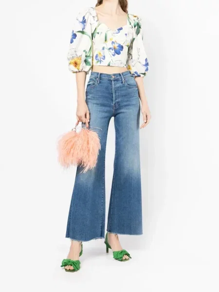 Gėlėtas raštuotas apkirptas palaidinė Dolce & Gabbana