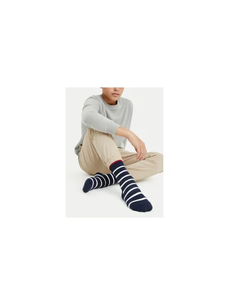 Dlhé ponožky Tommy Hilfiger Tmavomodrá