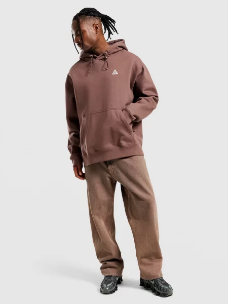 Nike Bluza Z Kapturem U Acg Tuff Flc Po brązowa