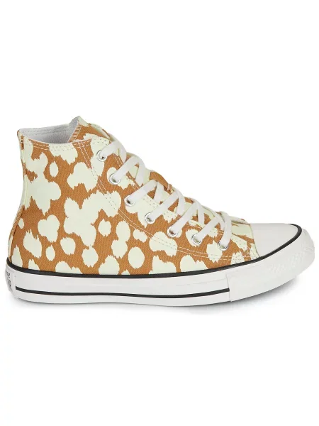 Členkové topánky Converse béžová