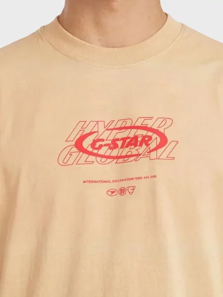Футболка G-star Raw бежева