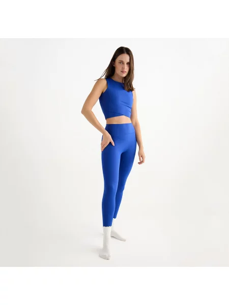 Reserved Széles derékpántos leggings kobaltkék
