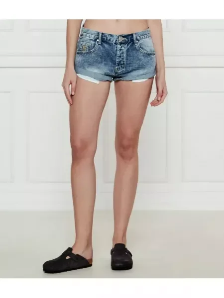 One Teaspoon De blugi pantaloni scurți BANDITS | | low waist albastru