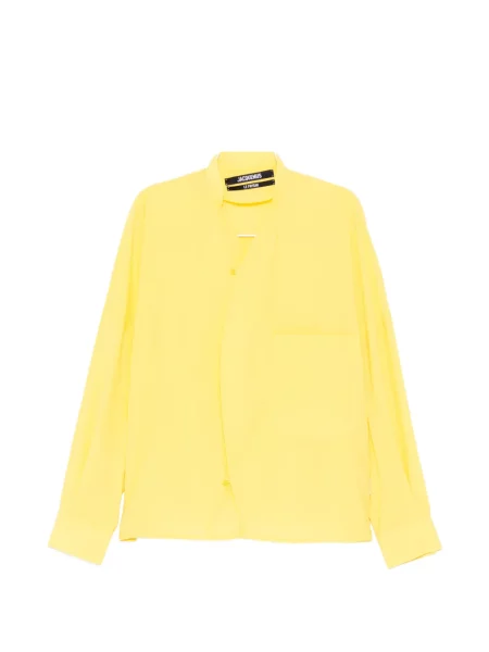 Обвивам риза Jacquemus жълто