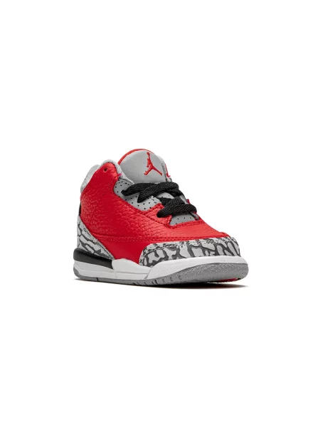 Sneakersy dziecięce Jordan 3 Retro czerwone