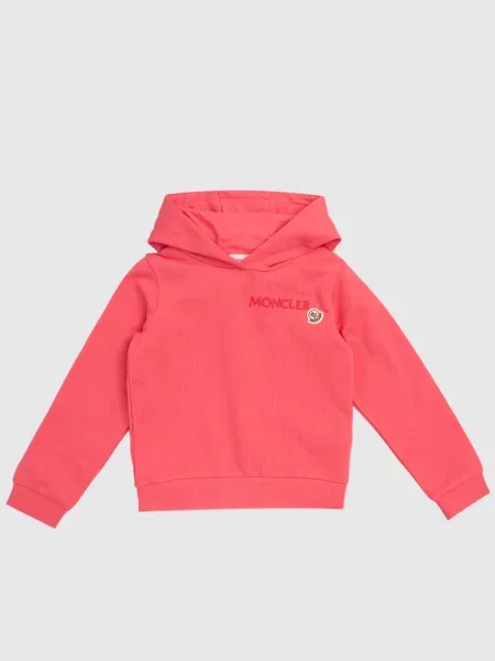 Дитяче худі з логотипом Moncler Enfant рожеве
