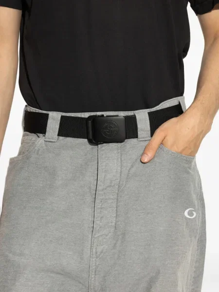 Curea Stone Island cu strasuri negru