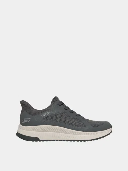 Кожаные повседневные кроссовки Skechers серые
