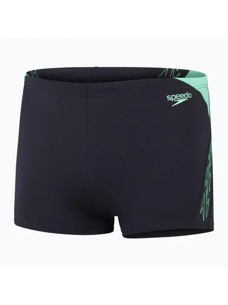 Olcsóbban. Férfi Speedo Hyper Boom Splice úszó boxeralsó true navy/lequin zöld. Méret: 34 zöld