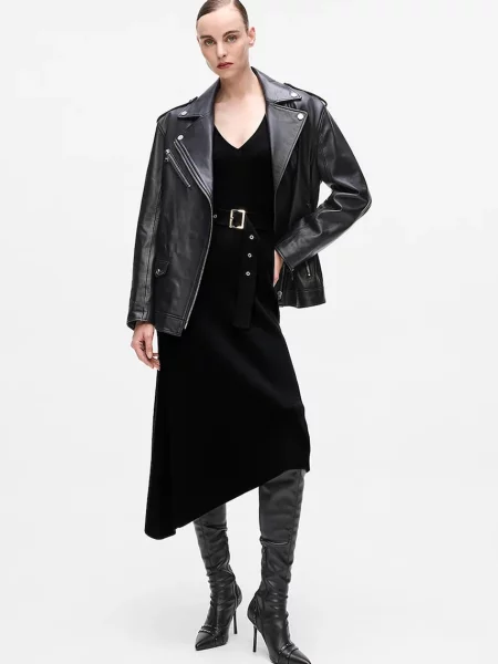 Платье миди Karl Lagerfeld черное