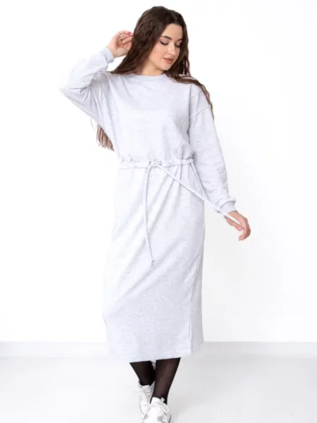 Сукня міді Носи своє бавовна/поліестер сірий