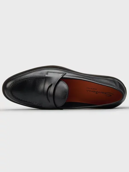 Лоферы Santoni черные
