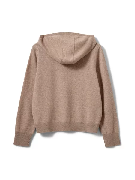 Bluza z kapturem Sofie Schnoor wełniana brązowa