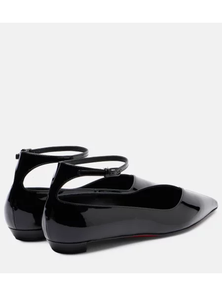 Balerini Christian Louboutin din piele de lac negru