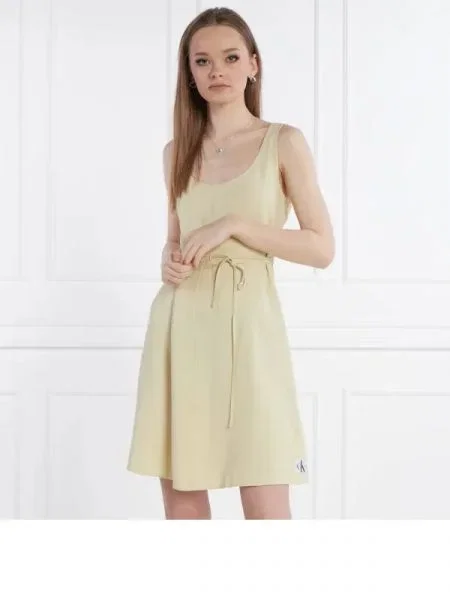 CALVIN KLEIN JEANS Rochie cu cordon maro